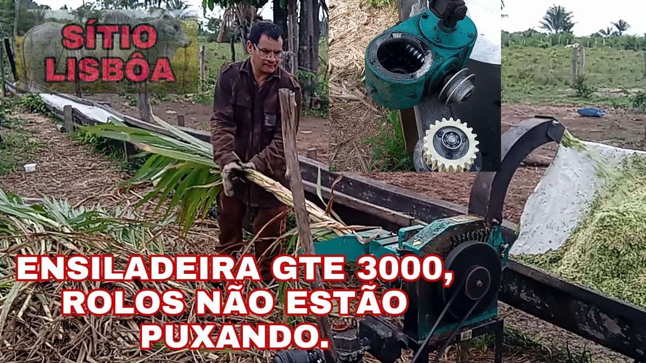 ENSILADEIRA GTE 3000, ROLOS NÃO QUEREM PUXAR.