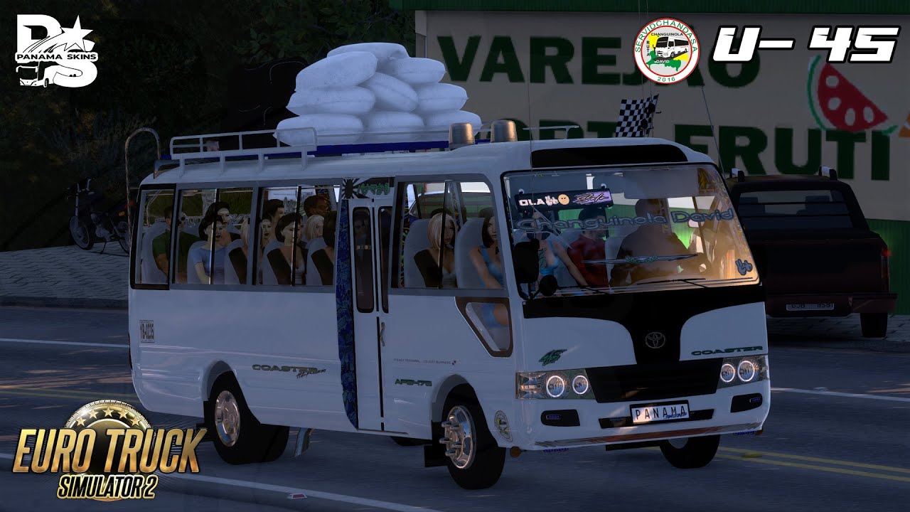 [ETS2] 45 de SERVIDCHANDA | MOD BUS | Toyota Coaster |Mapa El Dorado Pro | PANAMA SKINS©