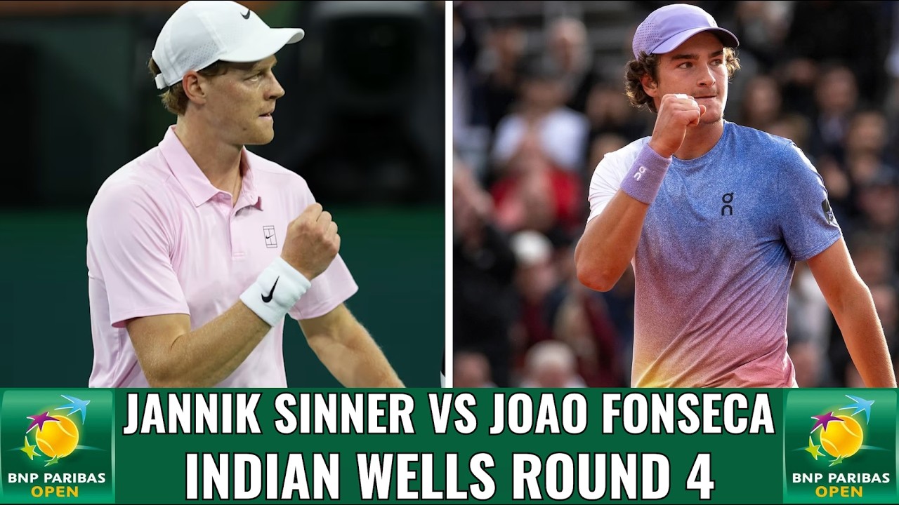 Jannik Sinner vs Joao Fonseca - Indian Wells Round 4