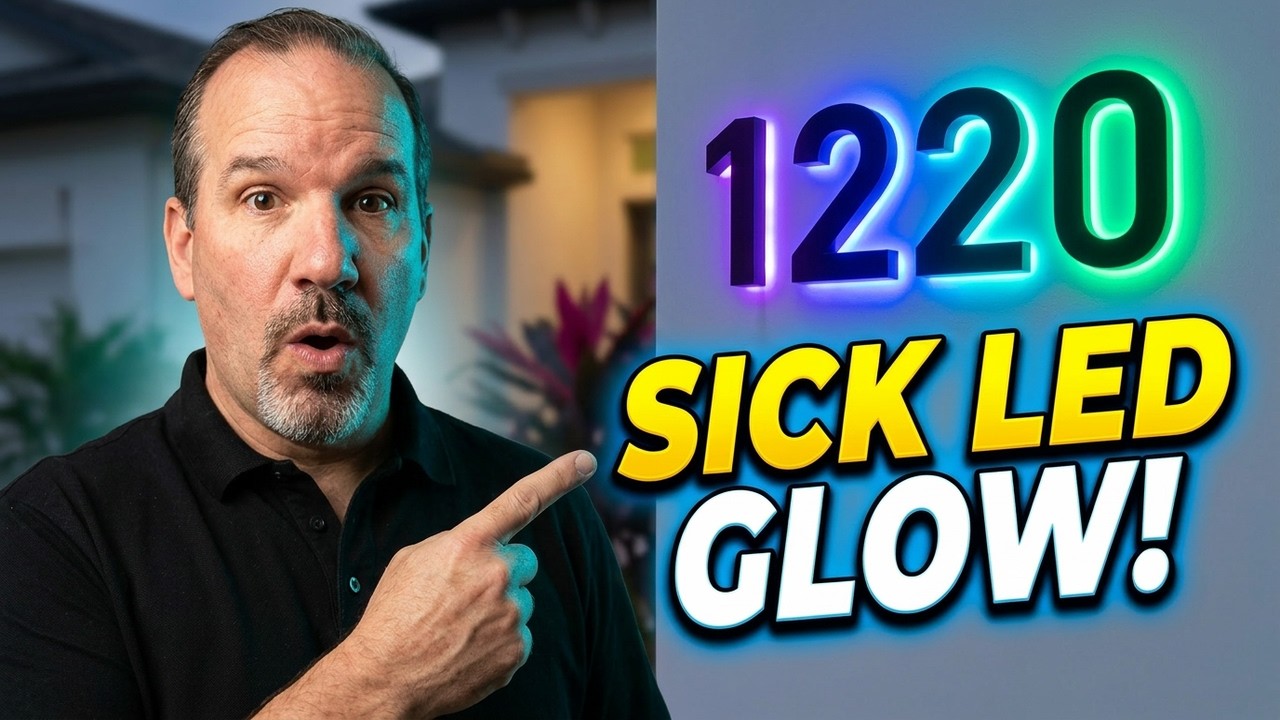 How To Make Your House Numbers GLOW Like Never Before