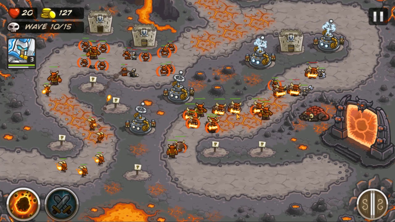Kingdom Rush Level 25   Pit of Fire