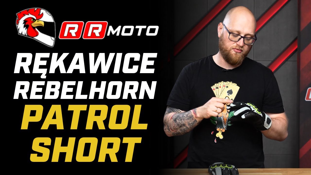 REBELHORN PATROL SHORT - krótkie rękawice turystyczne z wydajną wentylacją