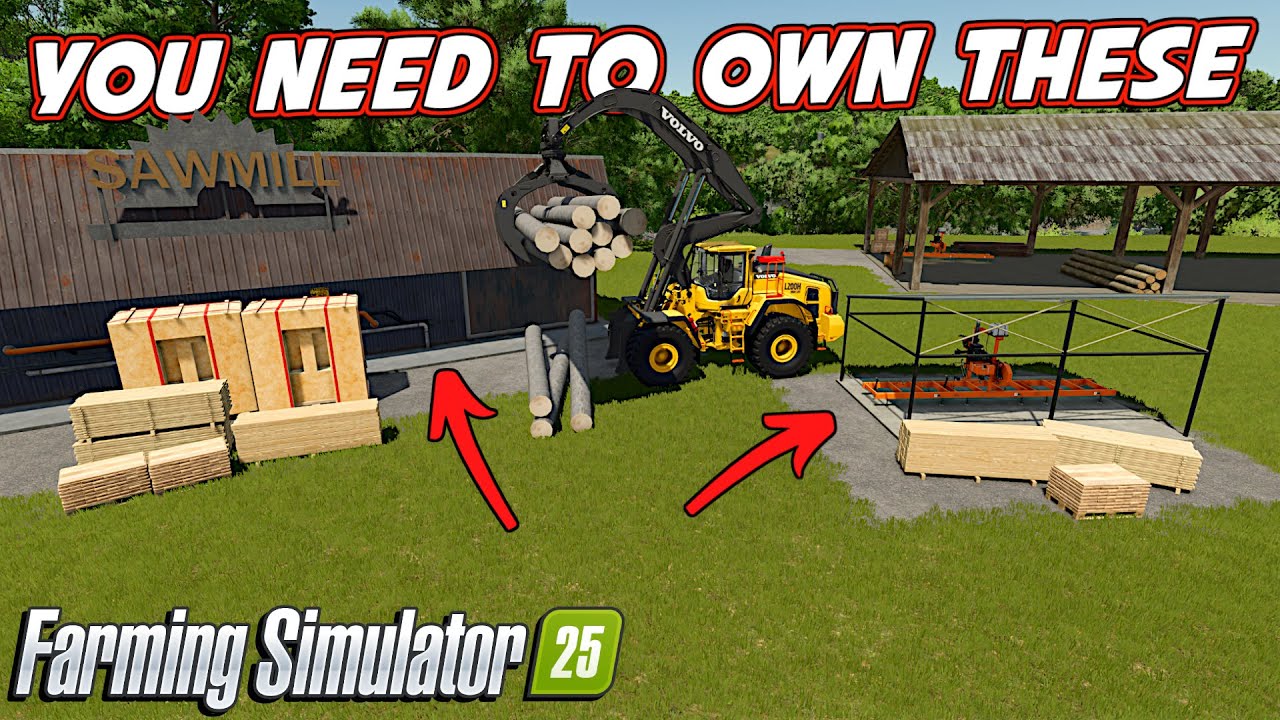 Действительно ли лесопилка стоит инвестиций в Farming Simulator 25?