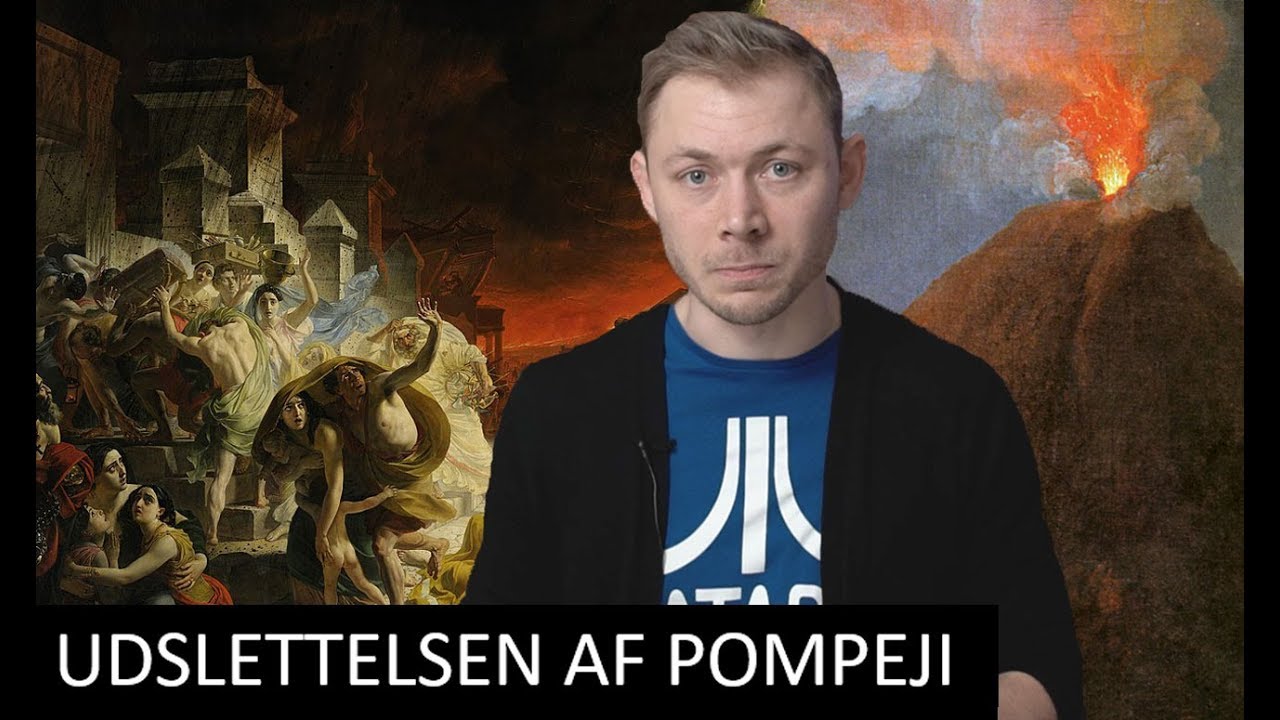 Da Vulkanen Vesuv Udslettede Byen Pompeji