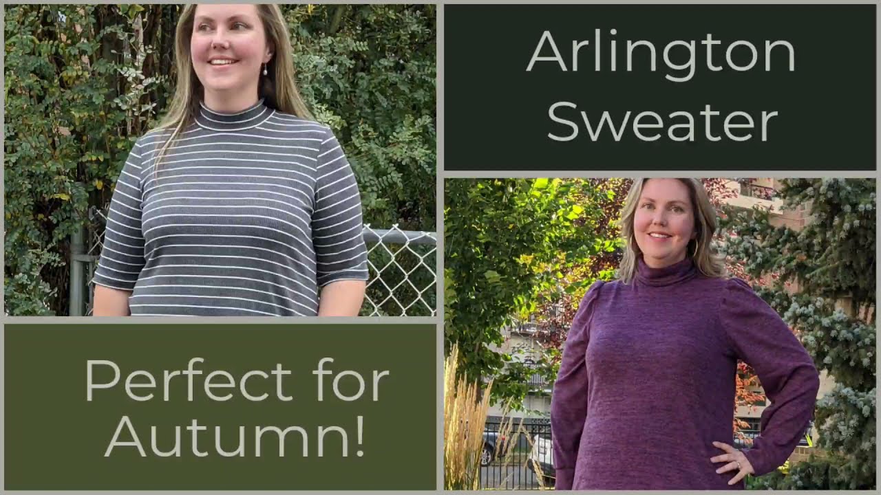 Arlington Sweater and Dress - Great New Pattern for Fall from Love Notions!