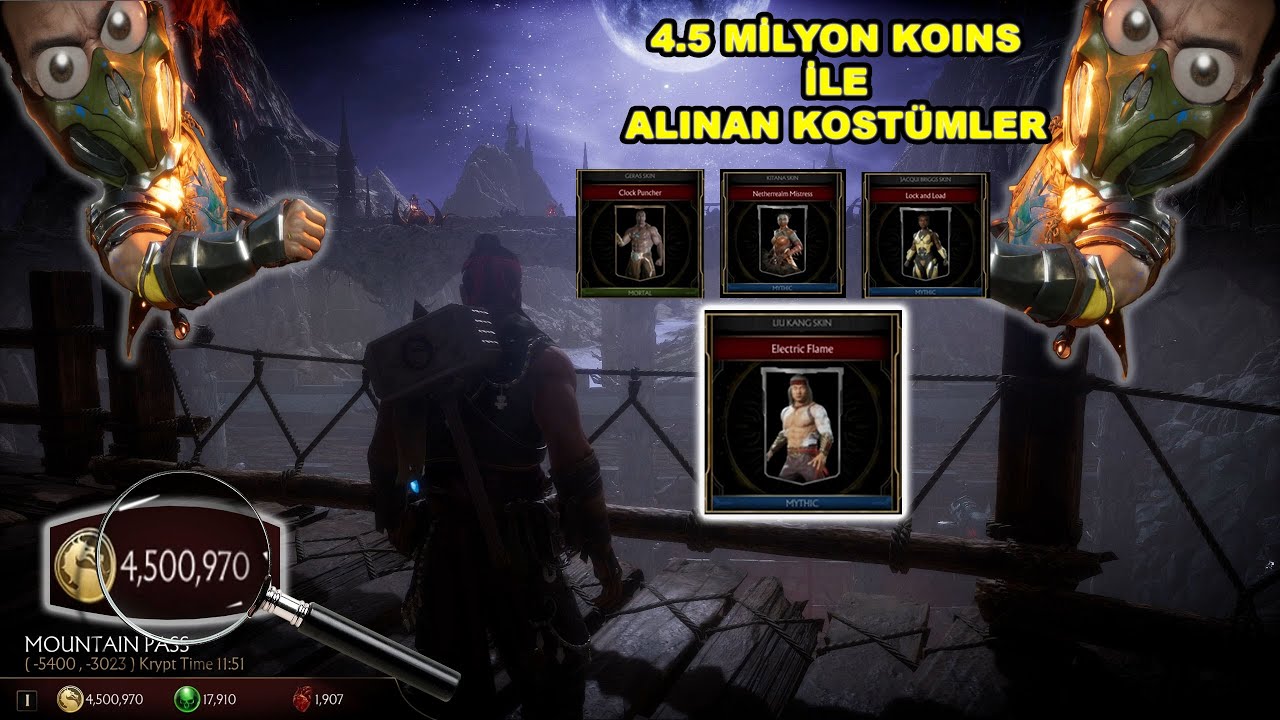 4.5 Milyon Koins İle Hangi Kostümler Alınır ? / Mortal Kombat 11 KRYPT