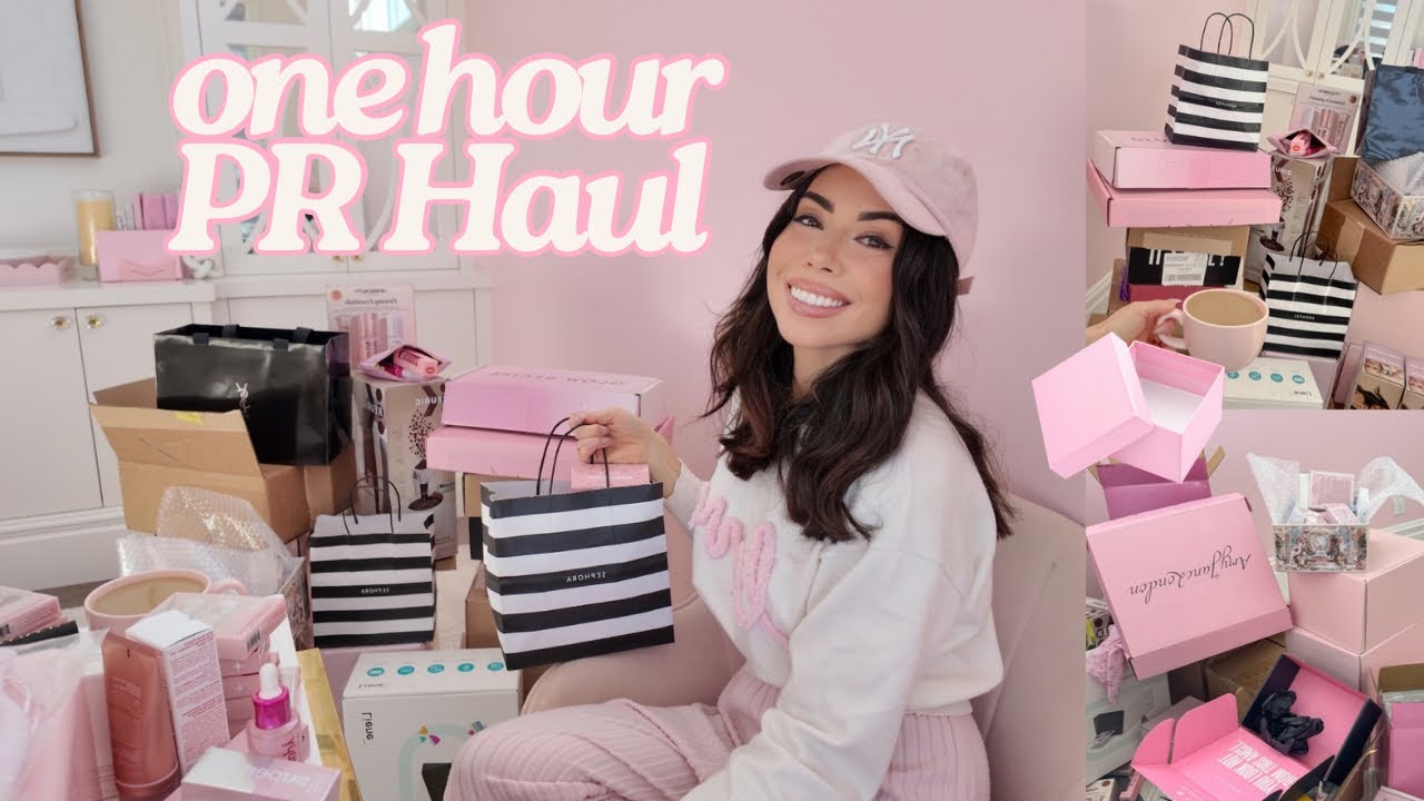 1 Hour PR Haul & Unboxing🎀📦| Sephora, Laneige, Glow Recipe 💌