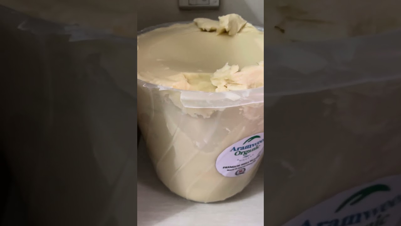 Shea butter imported from South Sudan.