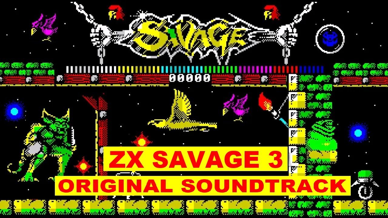 SAVAGE PART 3 ORIGINAL ZX-SPECTRUM SOUNDTRACK MUSIC (GAME 1988)