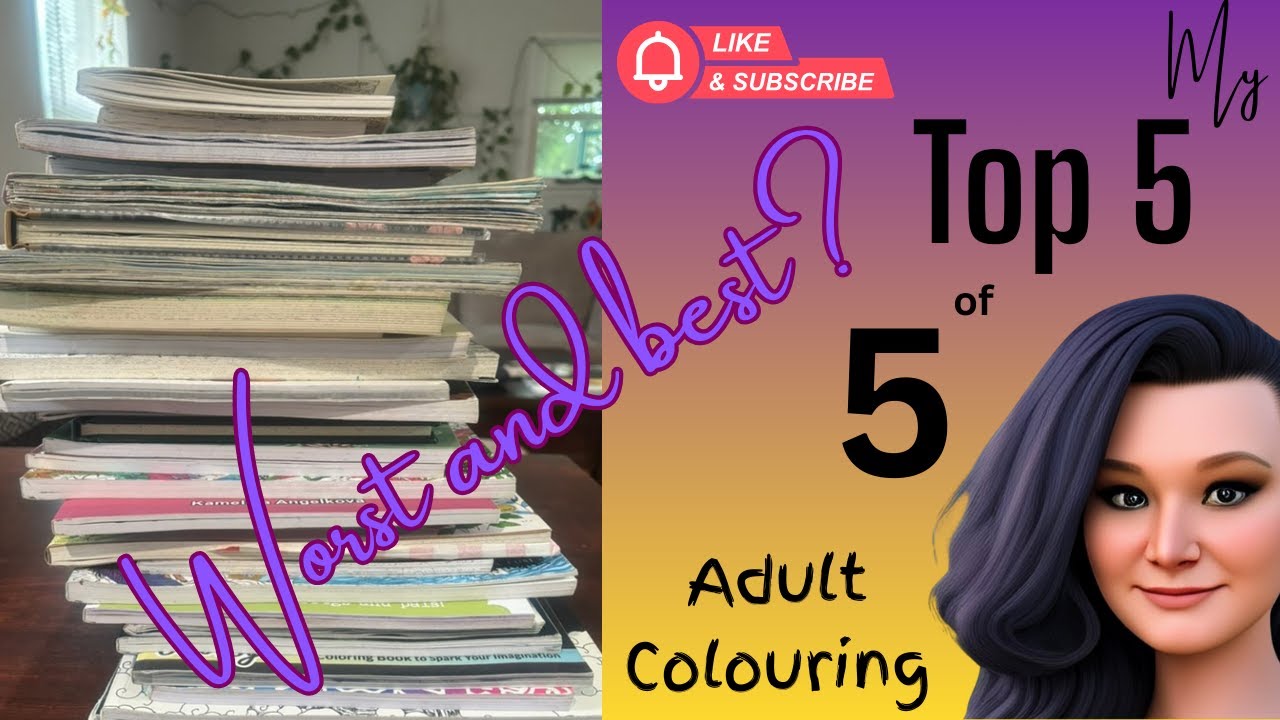 📚 Top 5 of 5 | My Favourite (and Most Stressful!) Colouring Books - Adult Colouring