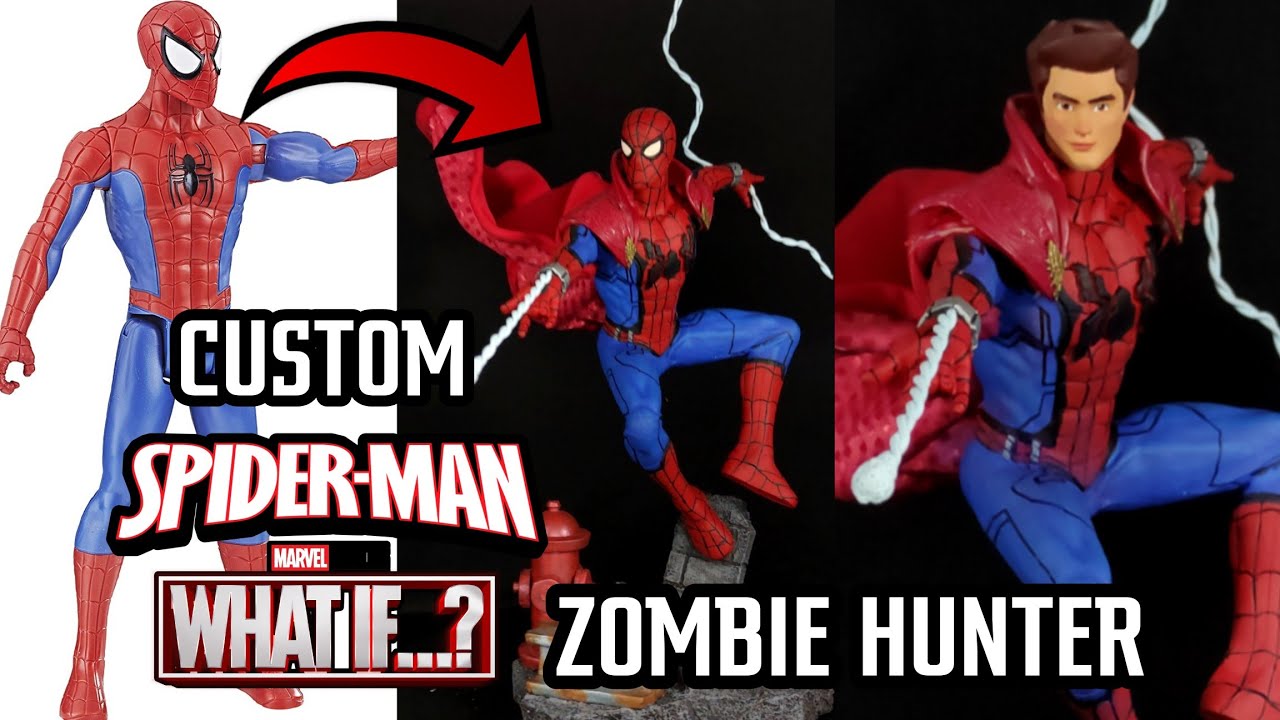 Custom | Spiderman Zombie Hunter What If | Titan Hero Series