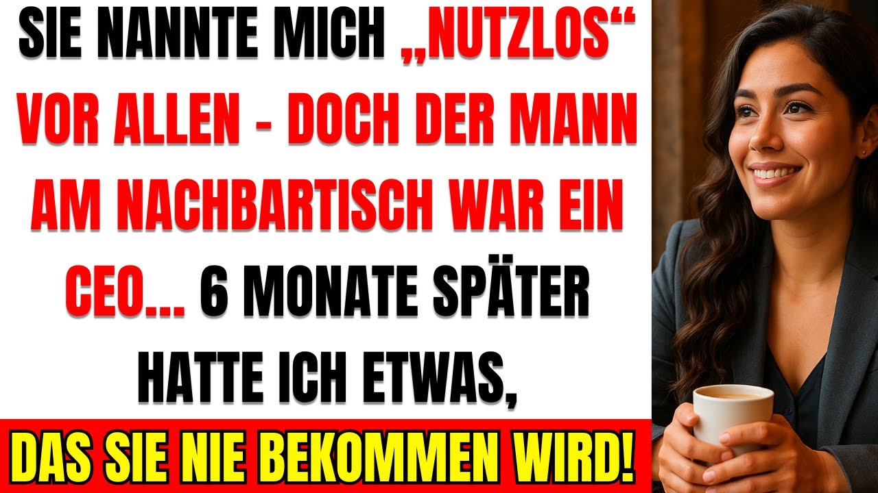 Mein Chef Beschimpfte Mich Im Café Als Wertlos – Doch Ein CEO Sah Es. Sechs Monate Später…