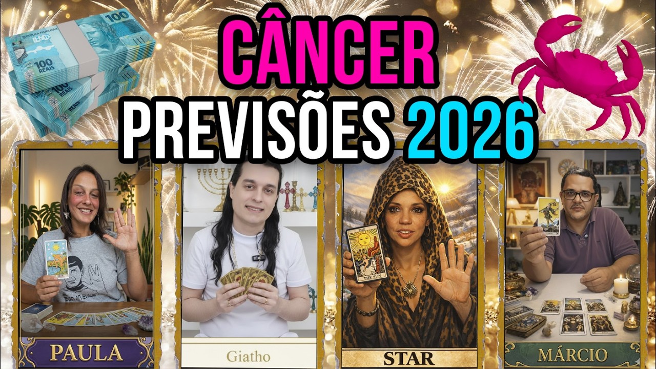 CÂNCER ♋ TAROT 2026: 4 TARÓLOGOS CONFIRMAM! CUIDADO COM A ARMADILHA DE FEVEREIRO (URGENTE)