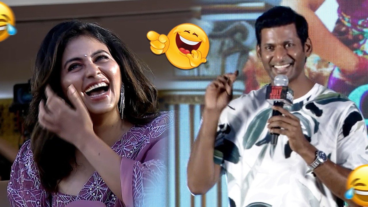 Hero Vishal Funny Speech at Makutam Second Single Launch Event 😂🔥@AndhraTalkiesMedia