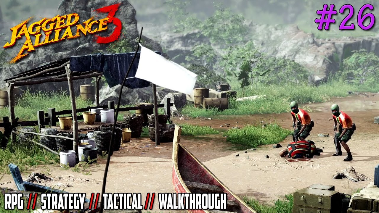 Беспокойный дух на берегу реки в джунглях // JAGGED ALLIANCE 3 // ПРОХОЖДЕНИЕ // - 26