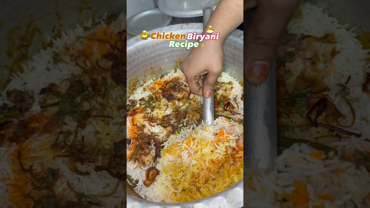 Chicken biryani recipe| #shorts