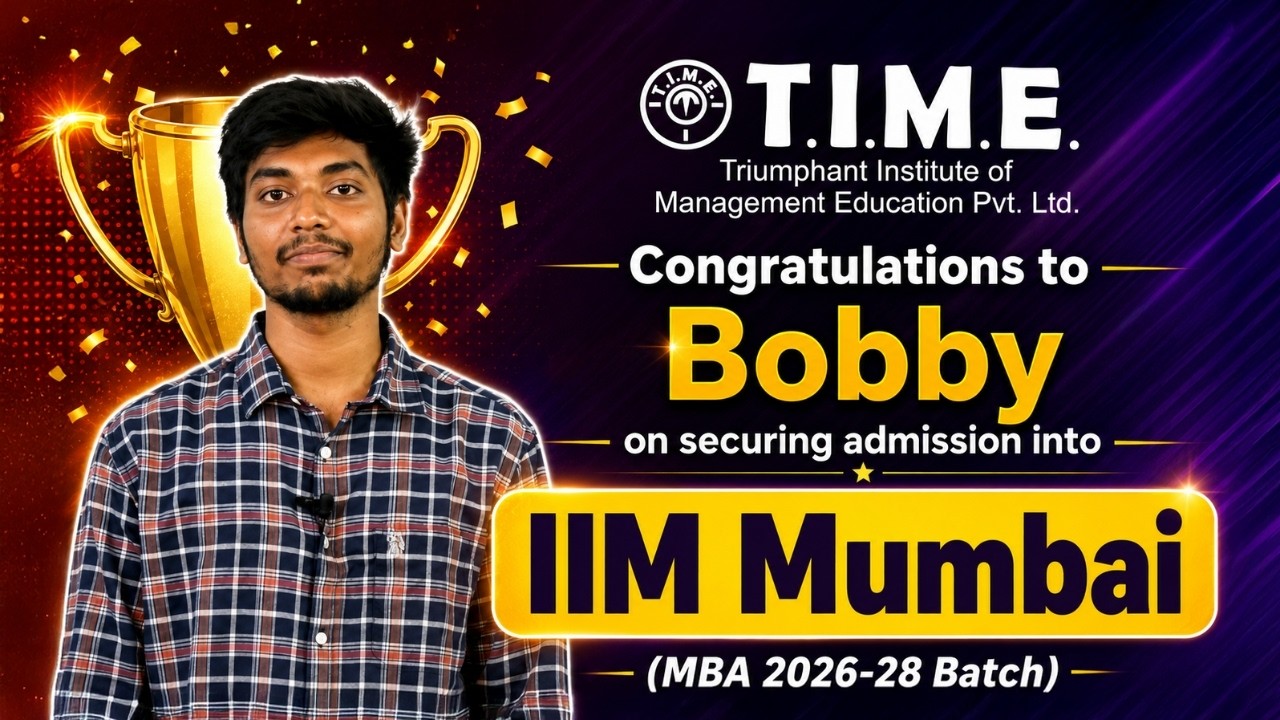 От подготовки к CAT до поступления в IIM Mumbai | История успеха Бобби | Выпуск MBA 2026-2028 гг.