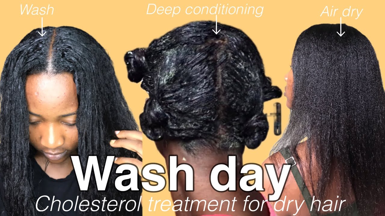HOW TO REPAIR DRY RELAXED HAIR FOR MAX HYDRATION | DEEP CONDITIONING CHOLESTEROL TREATMENT 2022
