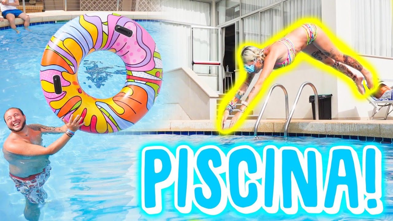 In PISCINA con SABRI! 🥰 ho imparato i TUFFI di TESTA! Incredibile 😱
