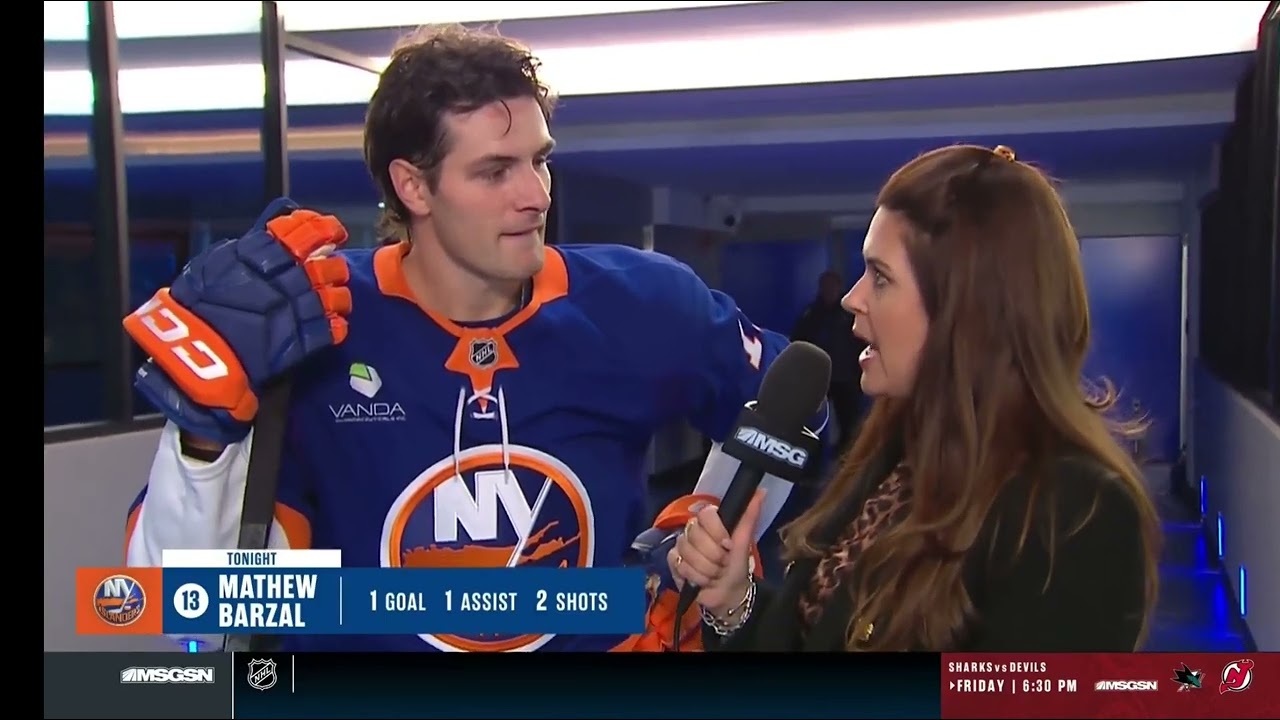 Mathew Barzal - Interview - New York Islanders - October 23 2025