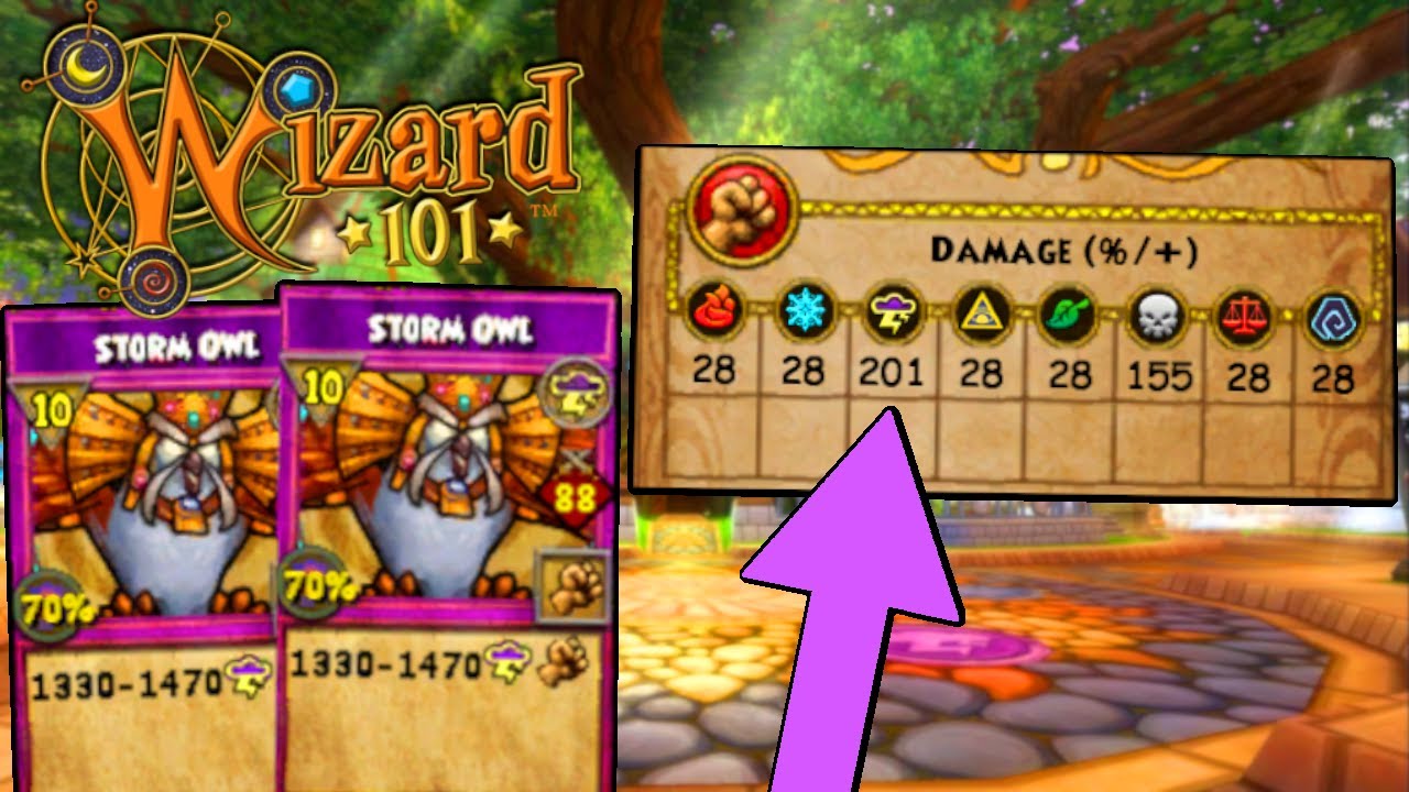 Wizard101 Level 170 Storm PvP: The 200% Damage STORM OWL!