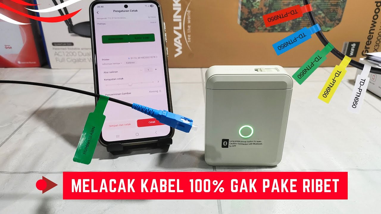 Cara Menggunakan Niimbot D110 Untuk Bikin Penanda Jalur Kabel Fiber Optic 5X Lebih Cepat!