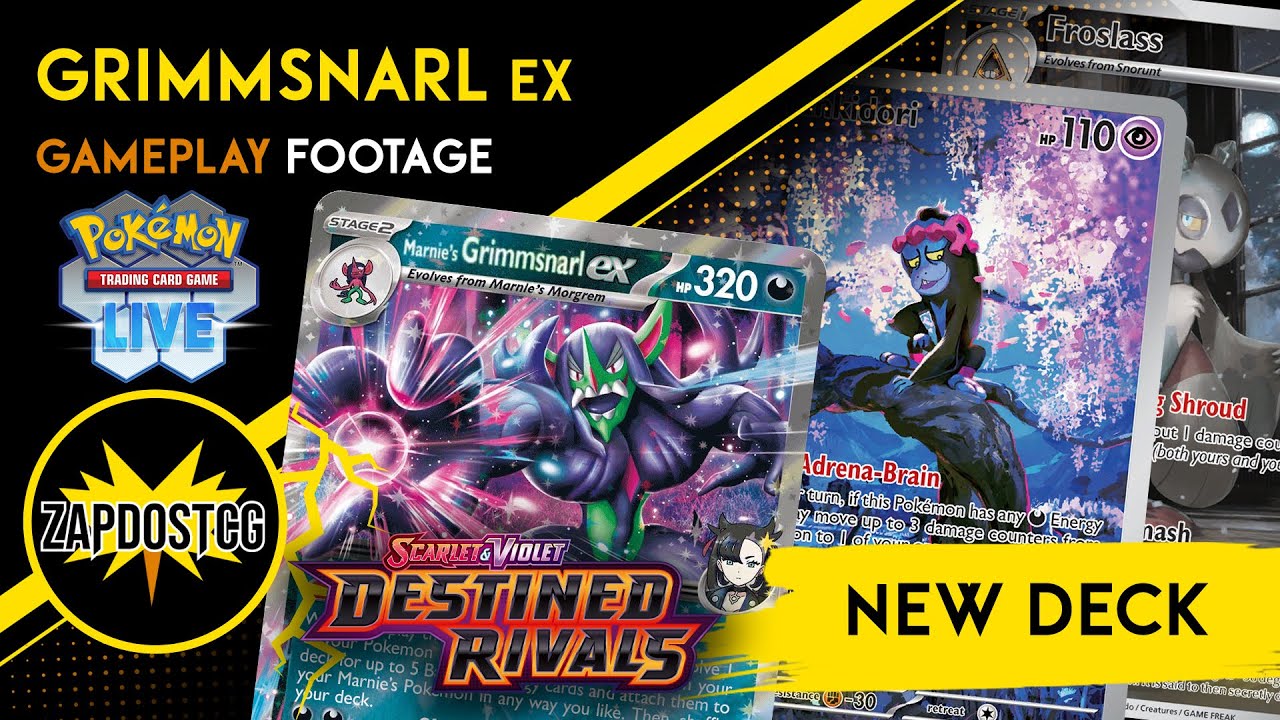 Marnie's Grimmsnarl ex Deck Is Out On TCG Live! New Gameplay (Pokemon TCG)