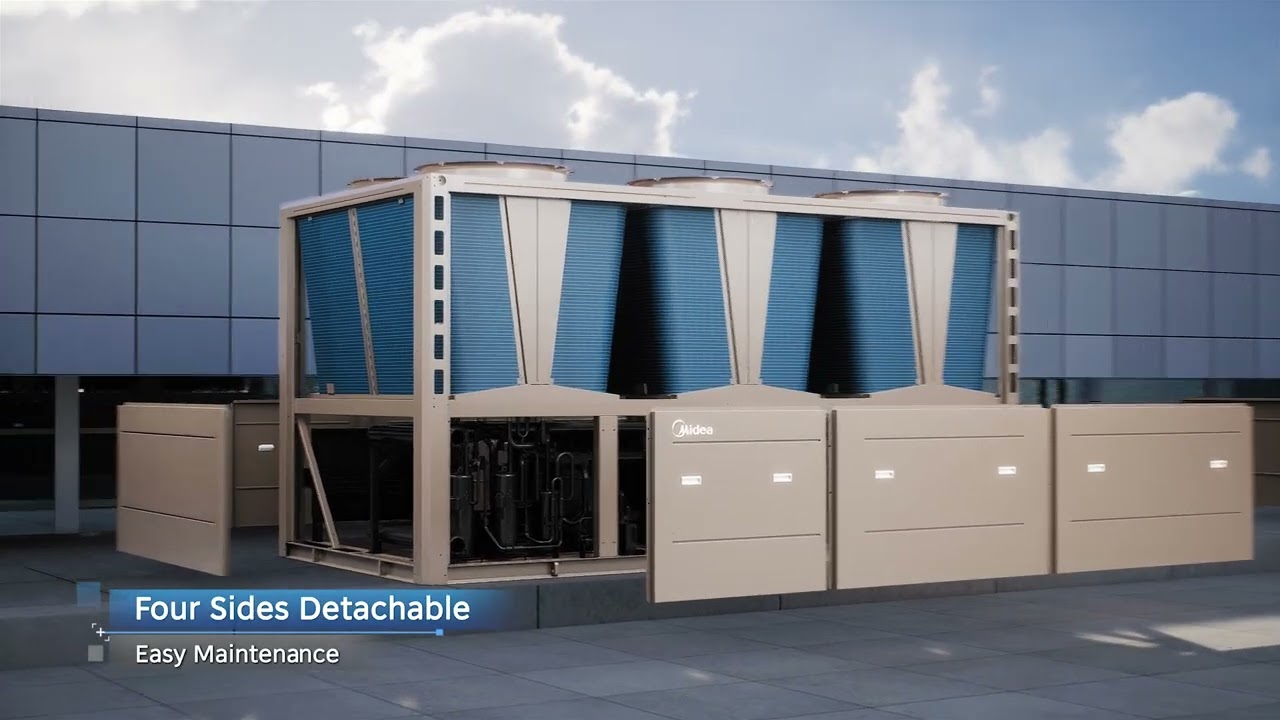the Midea Aqua Thermal Max R32 Inverter Air-Cooled Scroll Heat Pump
