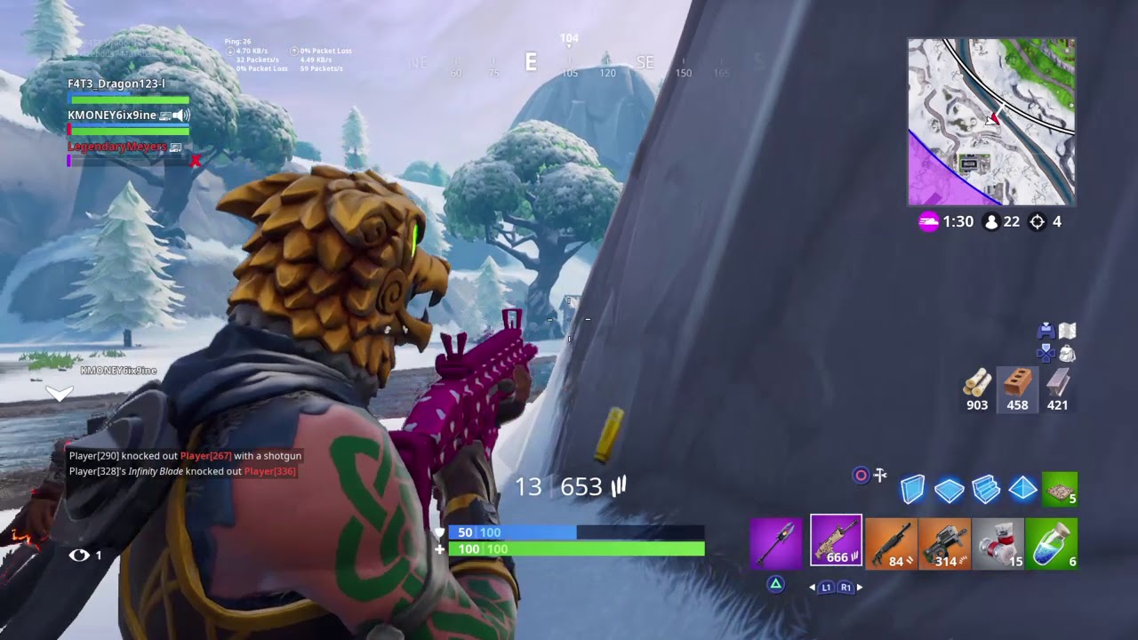 (Fortnite) Squad win with KMoney69 and legendaryMeyers