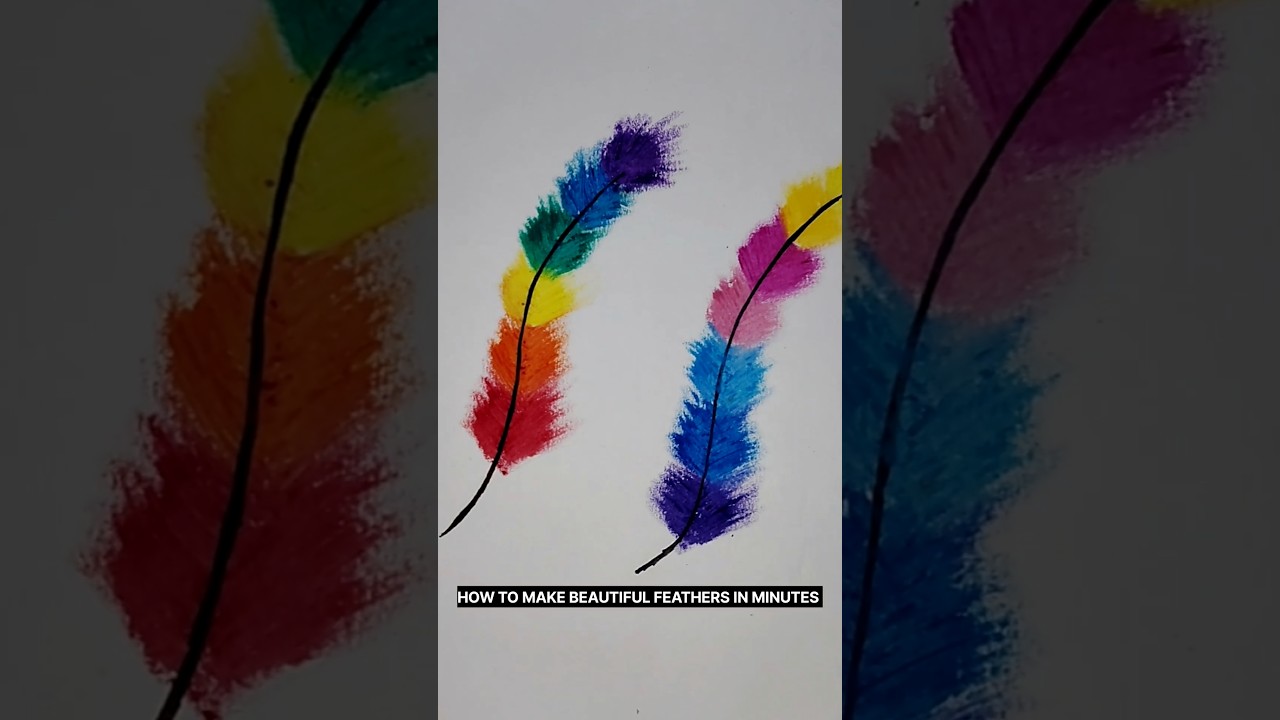 EASY WAY TO DRAW FEATHER🪶