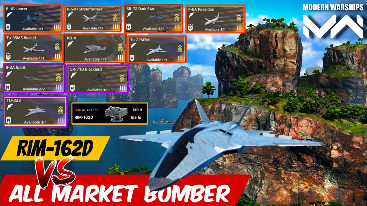 All Market BOMBER (TIER-3) VS RIM162D (Airdefence )  Damage Test🔥 (Updated) #modernwarships