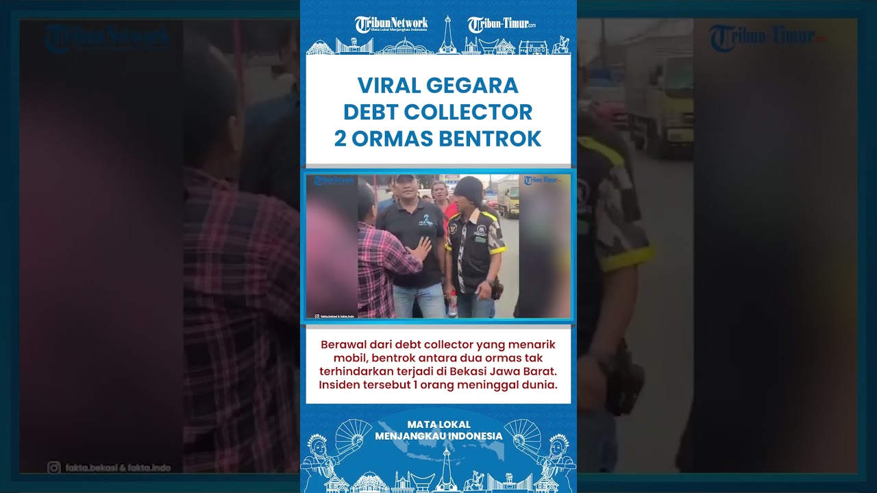 SHORT | Video Viral Bentrok Ormas dan Debt Collector,  hingga Satu Korban Jiwa