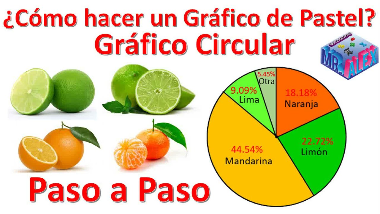 ¿Cómo hacer un gráfico de pastel o gráfico circular paso a paso?