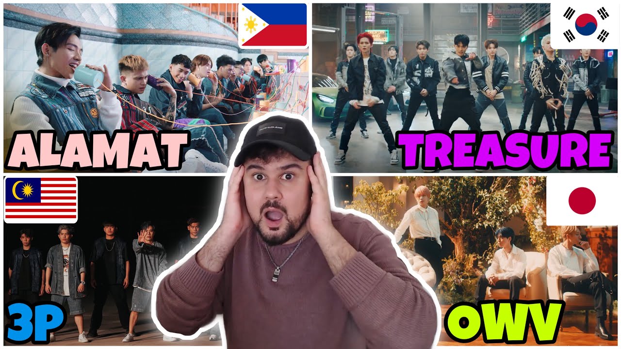 REACTION TO BOYGROUPS: TREASURE-직진 JIKJIN(KPOP)/ 3P-HU ELSE (CPOP)/ OWV-YOU(JPOP)/ ALAMAT-ABKD(PPOP)