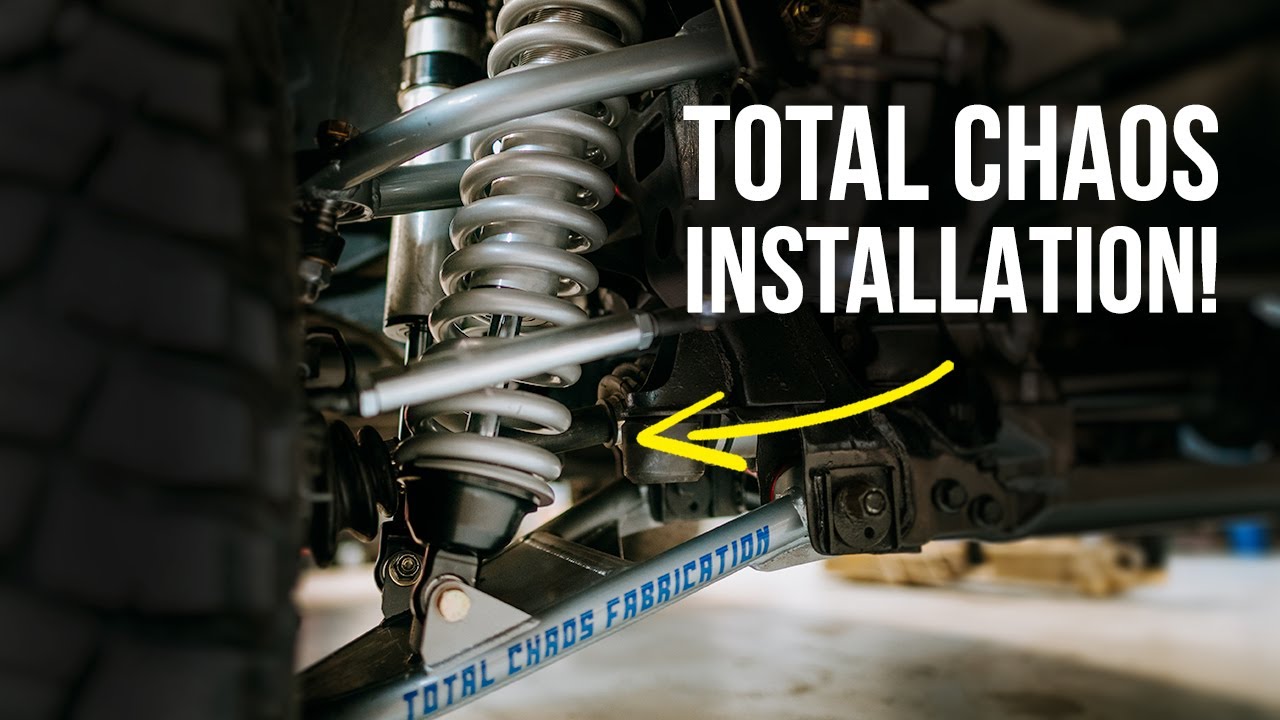 TOTAL CHAOS Long Travel Install on our Toyota Pickup!