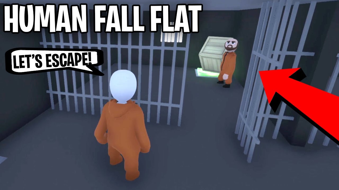 2 PRISONERS NEEDS TO ESCAPE THE JAIL in HUMAN FALL FLAT