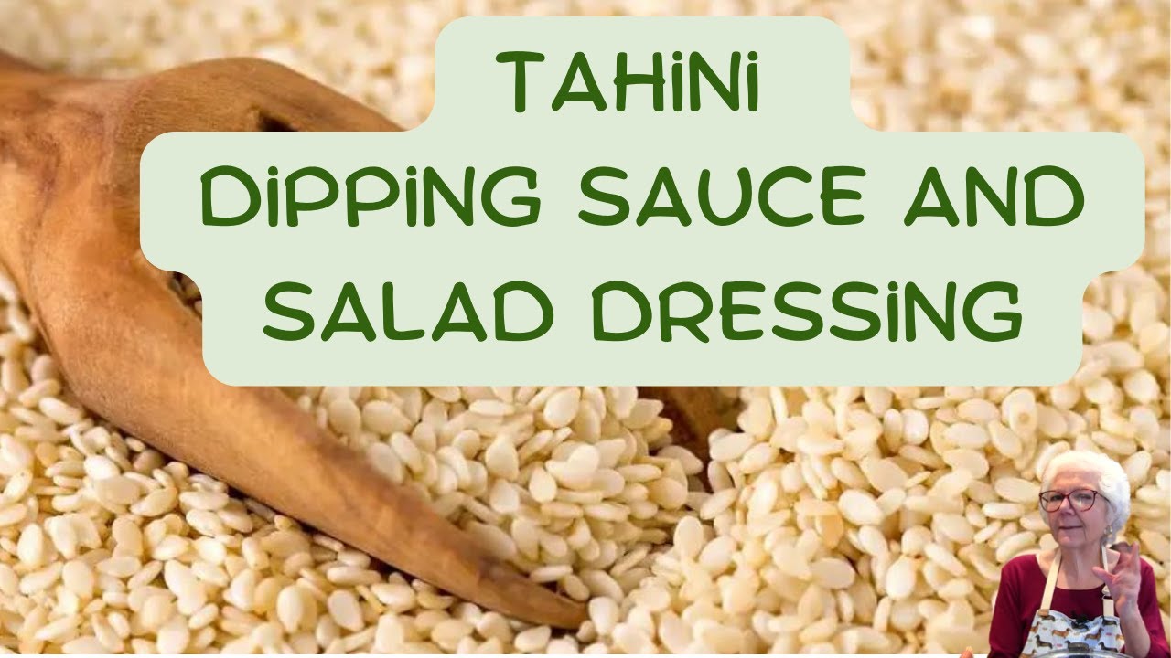 RECIPE FOR LEMONY TAHINI DIP AND DRESSING | OIL FREE -- EASY TO MAKE