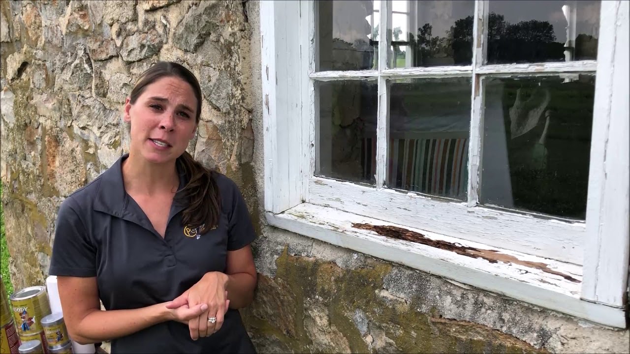 Ремонт прогнившего подоконника с помощью продукции PC Products.