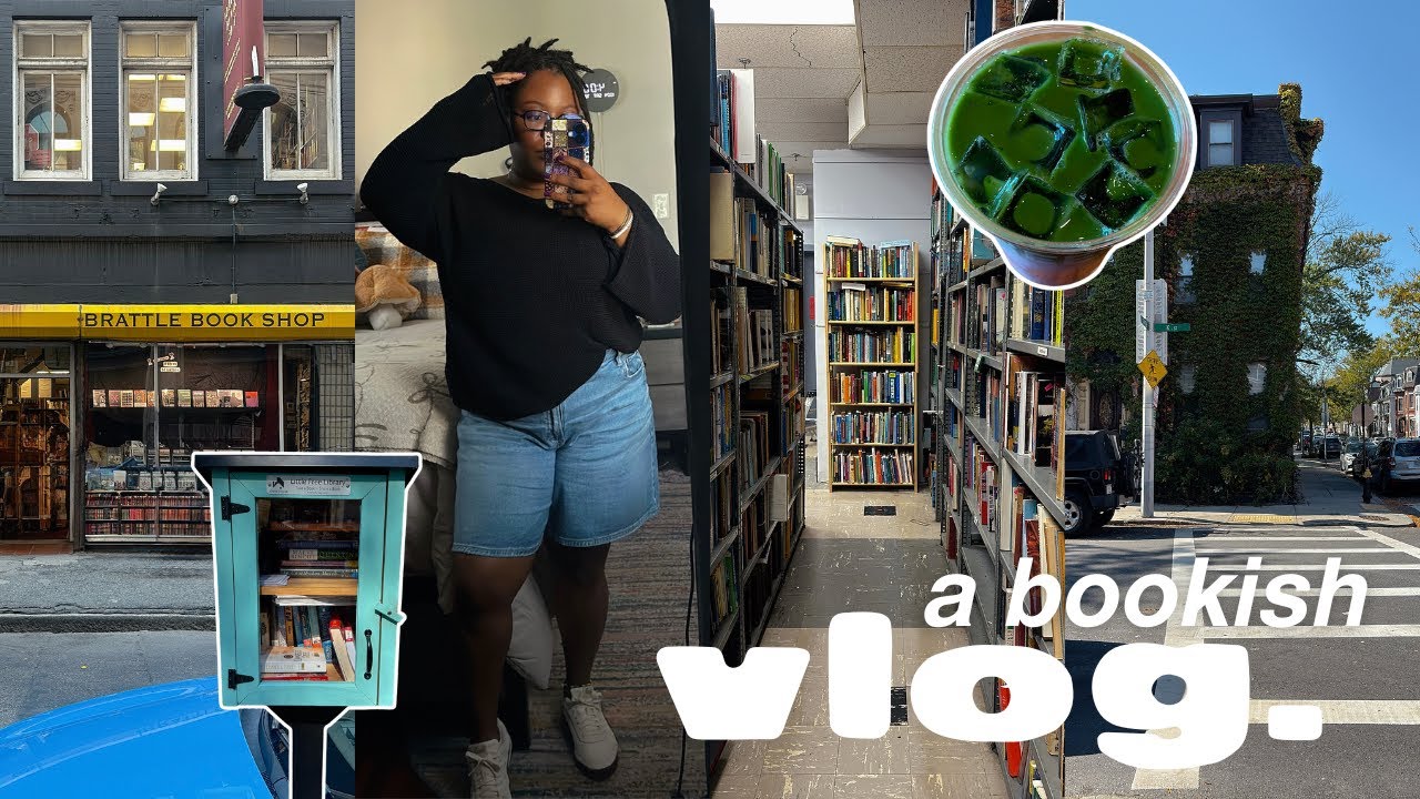 a bookish 📚 vlog. › browsing little free libraries & bookstores in boston
