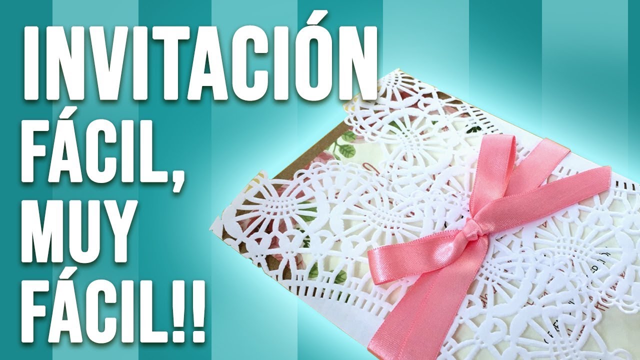 Invitacion de boda fácil de hacer.