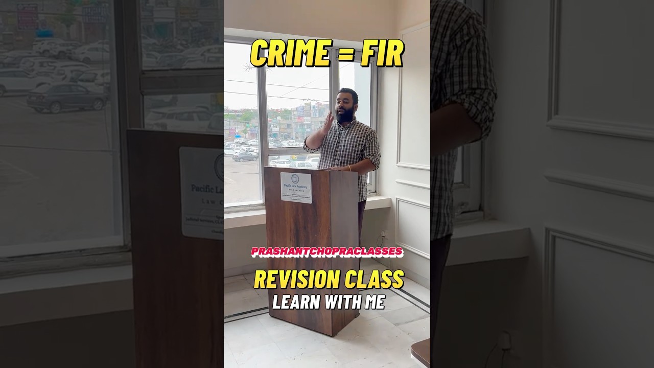CRIME = FIR/NCR, BSA, BNSS revision class with me. Start your legal journey today!