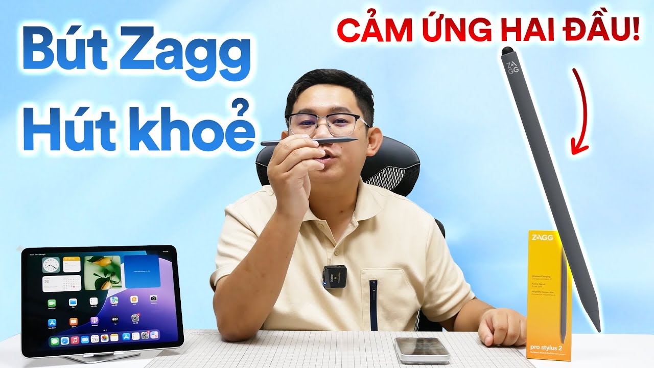 Đây là bút ZAGG Pro Stylus 2 giá 1,1 triệu: Cảm ứng hai đầu, hút tốt!
