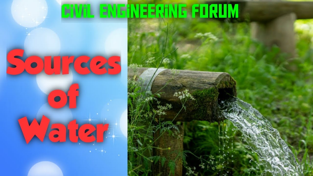 What are the Sources of water? | Water Supply Engineering