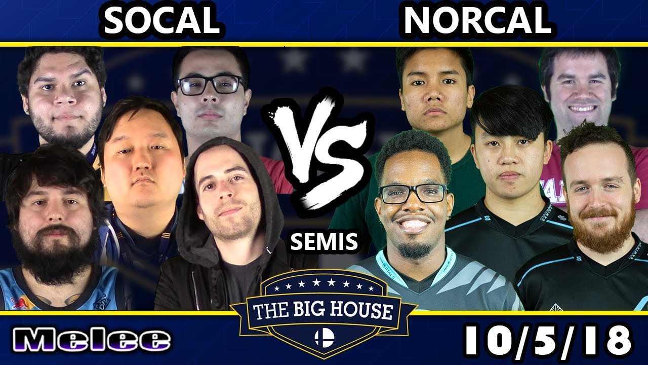 The Big House 8 SSBM Crews - Norcal vs. Socal - Smash Melee Semis