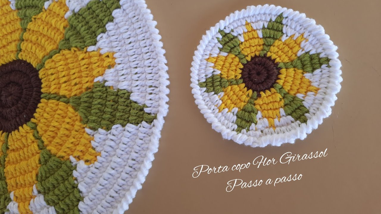 Porta copo Flor Girassol