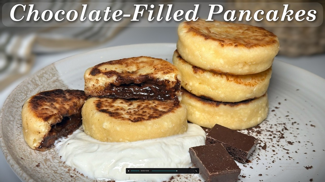 Best Chocolate Farmer Cheese Pancakes in 5 Minutes (Syrniki-Inspired)