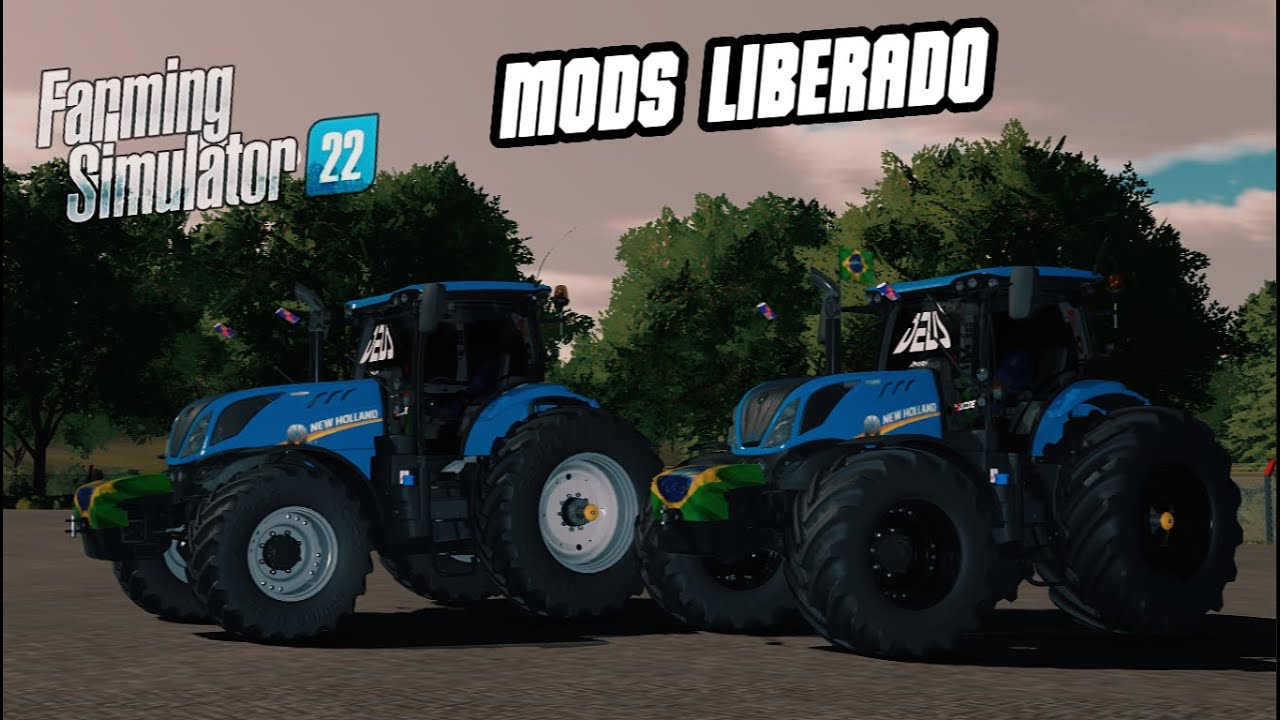 LIBERADO Mod do NEW HOLLAND T7 BR 225 para PC Farming Simulator 22
