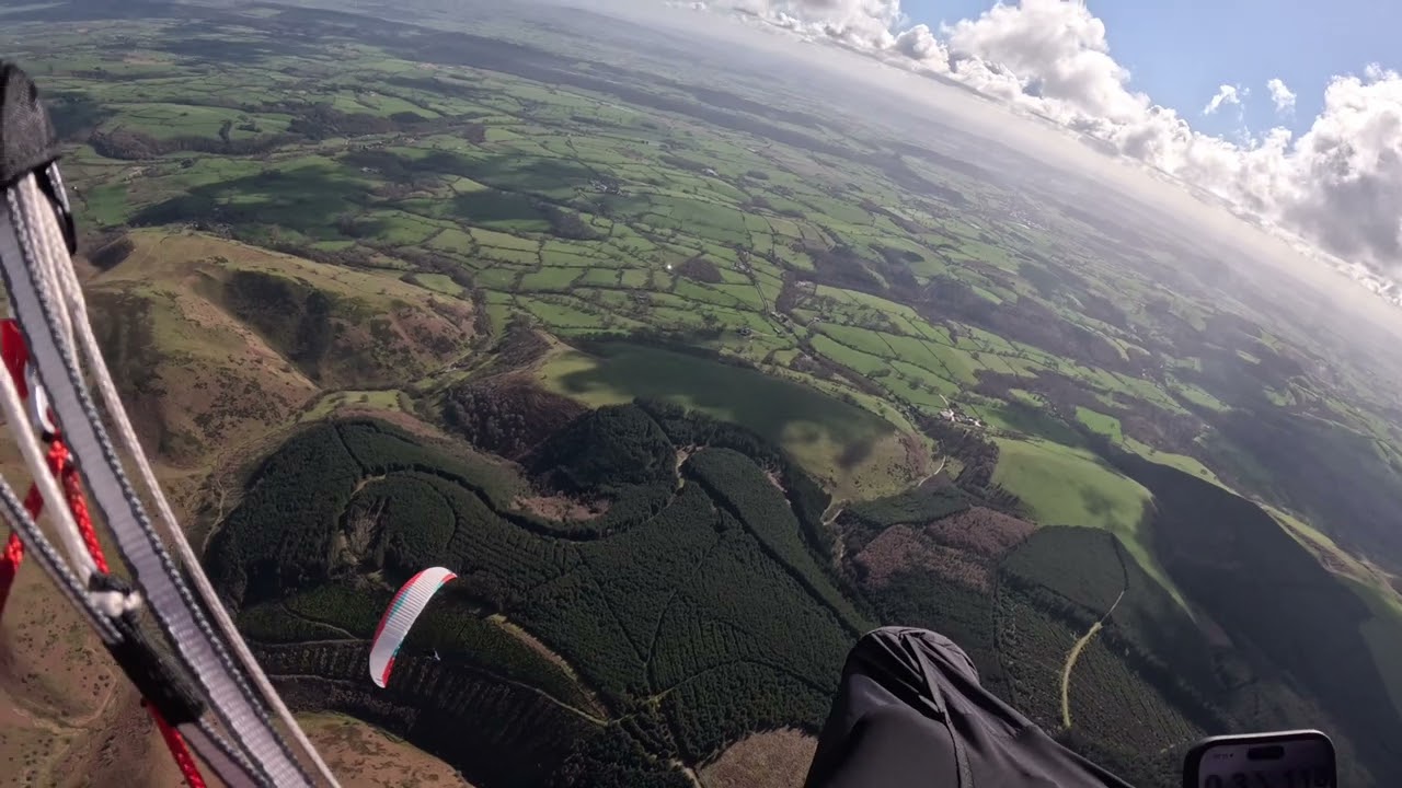 Windy , thermic and cold . Spring flying Long Mynd 03.2026