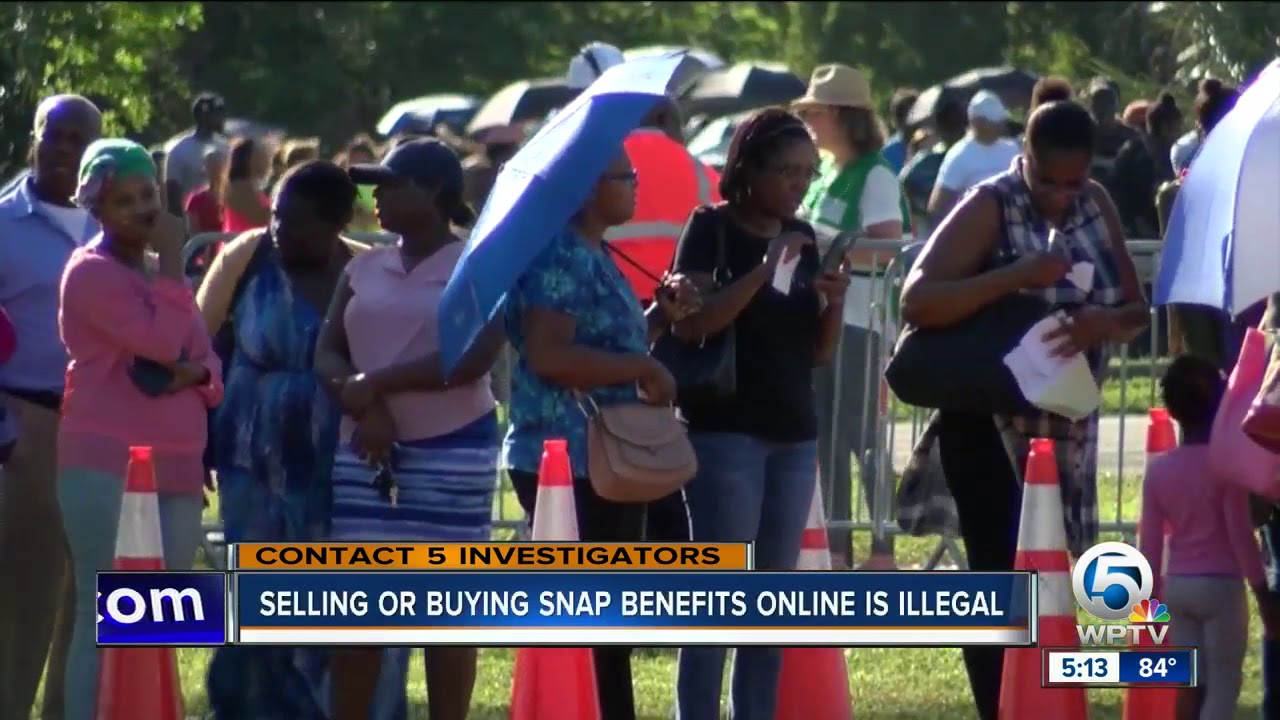 Selling or buying SNAP benefits online is illegal