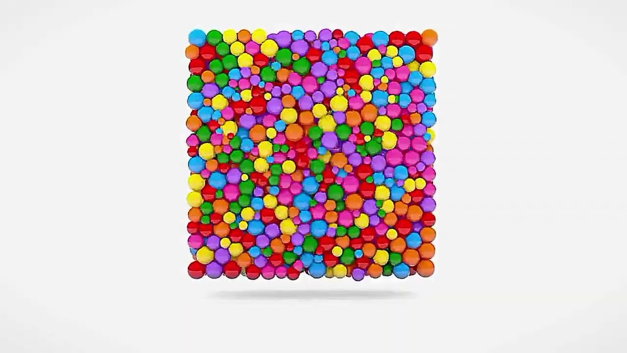 LEARN SQUARE SHAPE ON 3D COLOR BALL//INSPIRED BY GAMMAVISION EFFECTS 